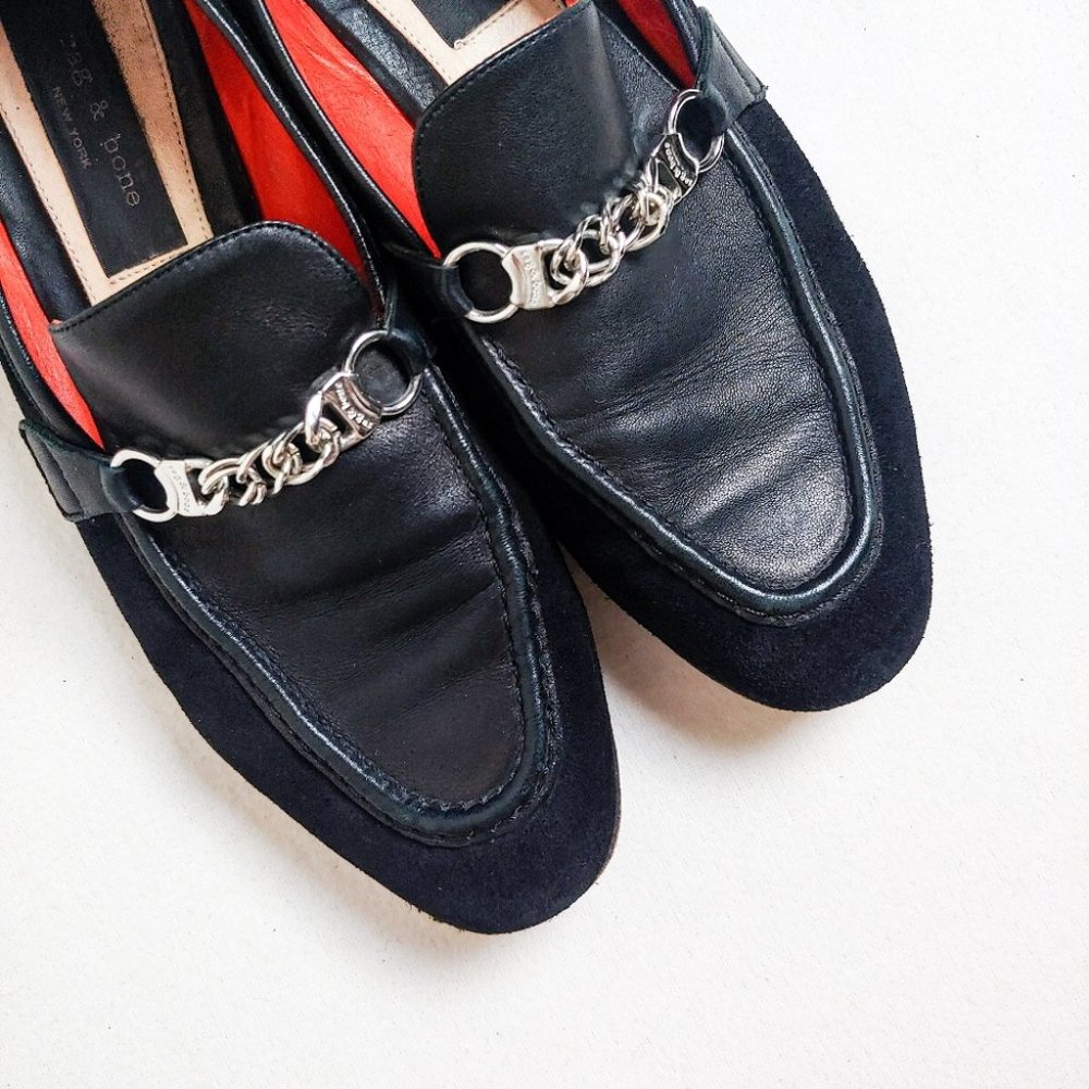 Black Leather Loafers - Picture 6 of 12